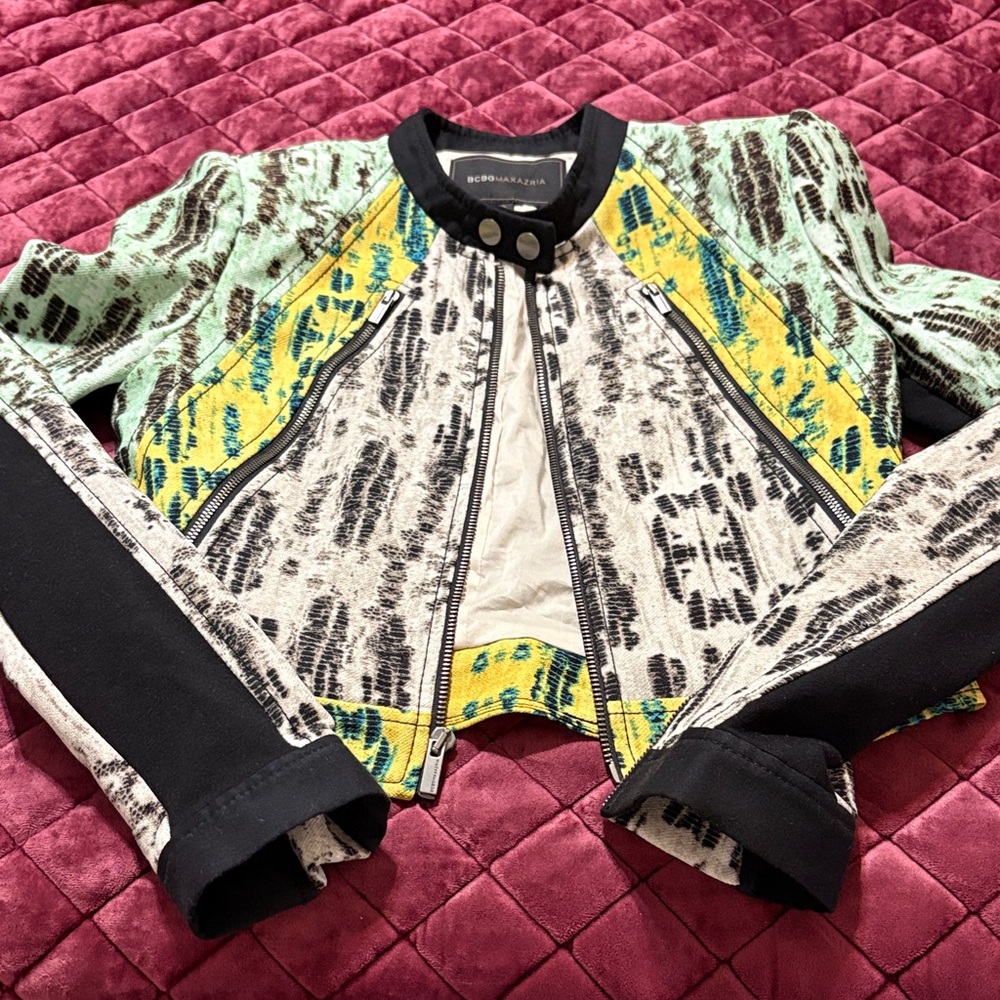 Bcbgmaxazria Multicolor Patterned Jacket - image 1